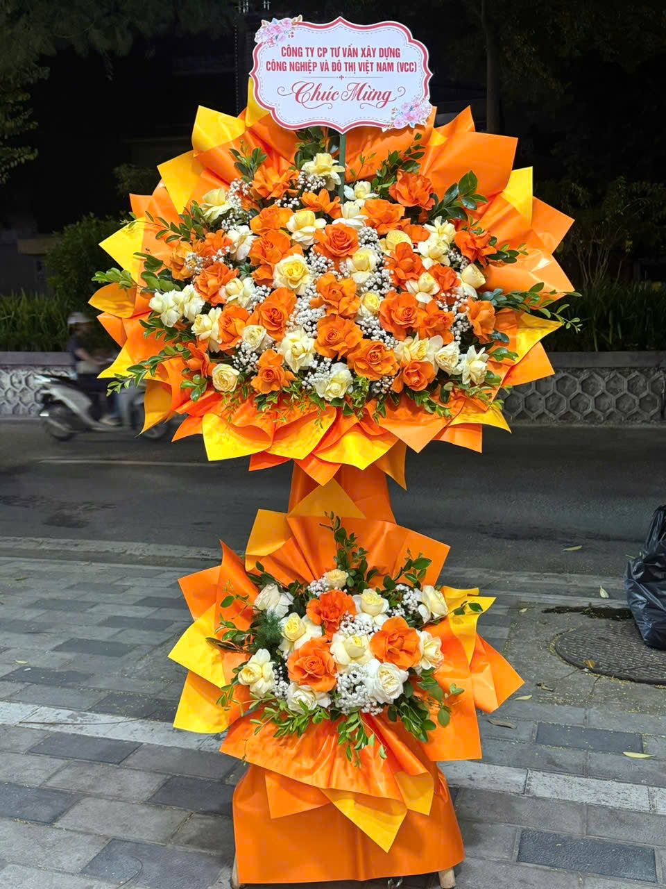 Lẵng hoa chúc mừng hội nghị