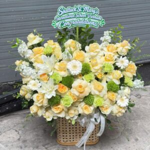 Giỏ hoa chúc mừng