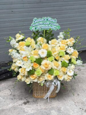 Giỏ hoa chúc mừng